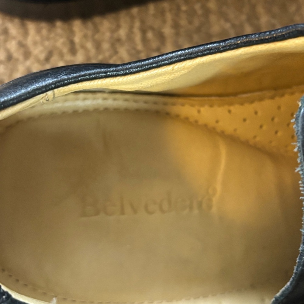 Belvedere Duke Black Cap Toe Oxford Shoes Men’s 11.5 D​ - Picture 8 of 11